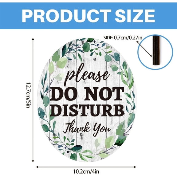 WEBEEDY Please Do Not Disturb Sign for Door Do Not Disturb Door Hanger Sign Used for Home Offices Spa Treatment Law Firms Hotels Counseling Sessions Funny Office Decoration Gift for Co-Worker