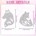 thumbnail image 1 of WEBEEDY Wolf Carbon Steel Cutting Dies Stencils for DIY Scrapbooking Photo Album Decorative Embossing Paper Card Greeting Card Mold Wolf 125~149x101~113x0.8mm 2pcs/set, 1 of 9