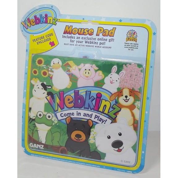 WEBKINZ Country Living Mouse Pad (WITH SEALED WEBKINZ CODE)(BONUS 1 FUN CHOPS)