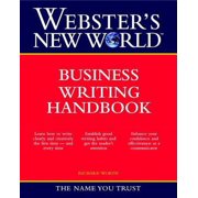 WEBSTERS NEW WORLD BUSINESS WRITING HANDBOOK Paperback
