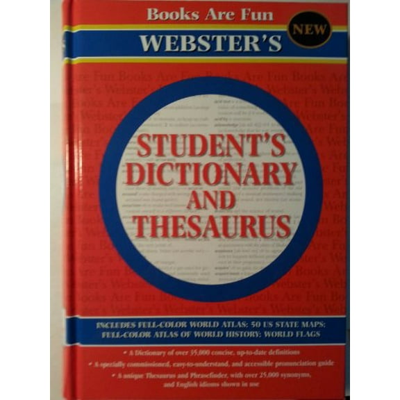 Pre-Owned Websters Student Dictionary and Thesaurus, by Reader's Digest, (Paperback), English