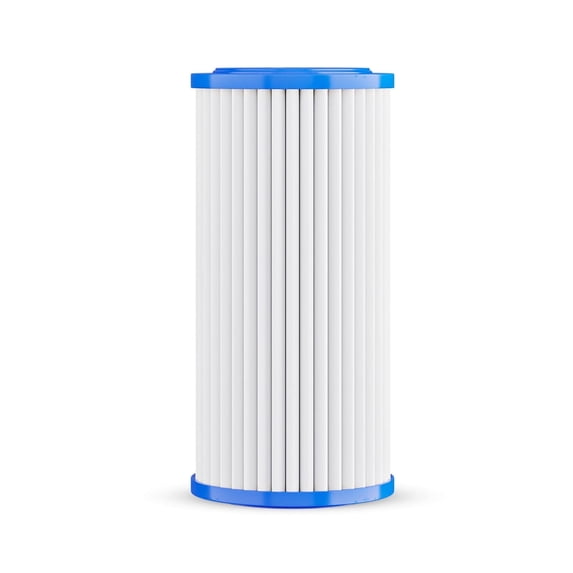WECO 20MPLWCT4510 Pleated Polyester 20 Micron 4½" X 10" Sediment Filter Cartridge for Particulate Filtration - Made in U.S.A.