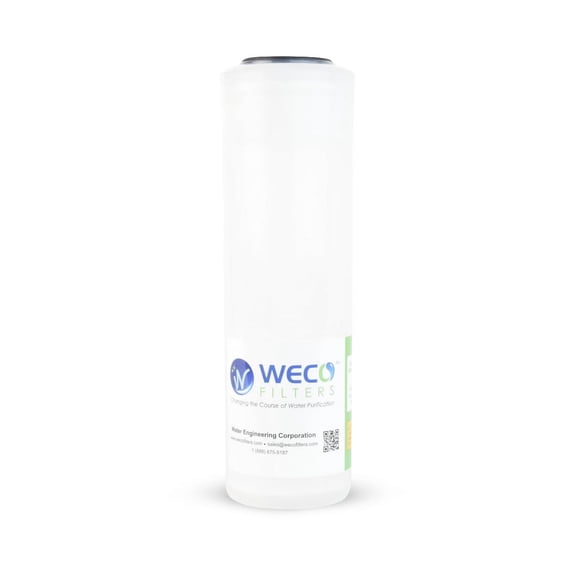 WECO AA-1025 Custom Blend 2 " x 10" Activated Alumina Drinking Water Filter Cartridge for Fluoride Removal