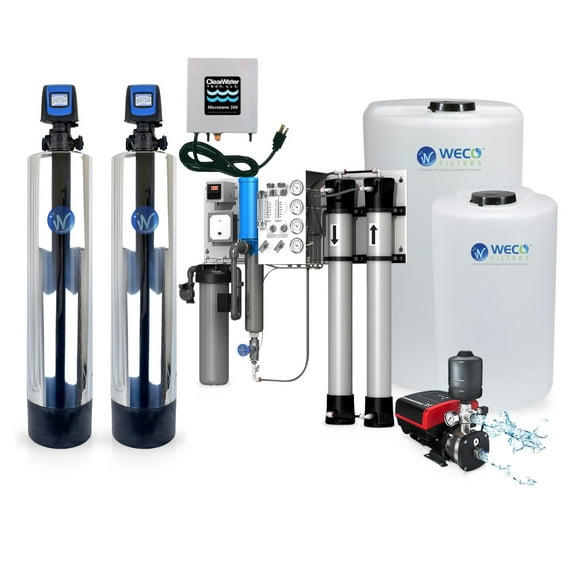 WECO ALK-2512-38QC Inline Alkaline Filter Cartridge for Remineralization with 3/8" Quick Connect In/Out Ports