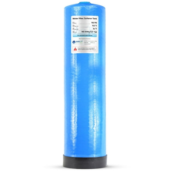 WECO Mineral Tank for Water Softener / Filter Applications 16" Diameter x 65" Height with 2.5" Standard Top Port