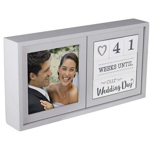 WEDDING COUNTDOWN BLOCKS w 4x4 frame - 4x4