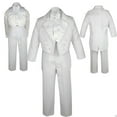 thumbnail image 1 of WEDDING FORMAL White 5PC TAIL TUXEDO SUITs BABY INFANT TODDLER Kid Teen BOY S-20, 1 of 2