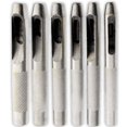 thumbnail image 1 of WEDGE 6 Piece Hollow Punch Set | High-Carbon Steel Construction | Punch Sizes 1/8", 5/32", 3/16", 7/32", 1/4", to 5/16" Included | Secure Textured Grip | Great For Precision Craftsmanship, 1 of 1