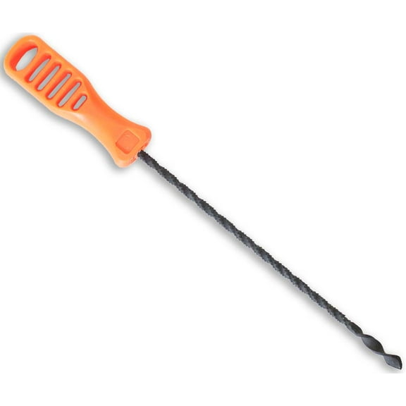 WEDGE 7.5" (19 cm) Hand Operated Push Drill | 4" (10.2 cm) Drill Length | Traditional Style with Modern Ergonomic Handle | Durable Drill Bit For Delicate Jobs To Avoid Power Drilling