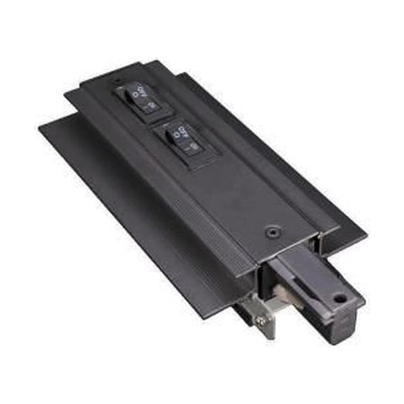 WEDL-RTL-1A-BK-WAC Lighting-Accessory - 120V 1-Amp W-Recessed Track Flangeless Live End Right Current Limiter-Black Finish