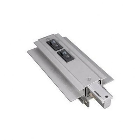 WEDL-RTL-1A-PT-WAC Lighting-Accessory - 120V 1-Amp W-Recessed Track Flangeless Live End Right Current Limiter Platinum