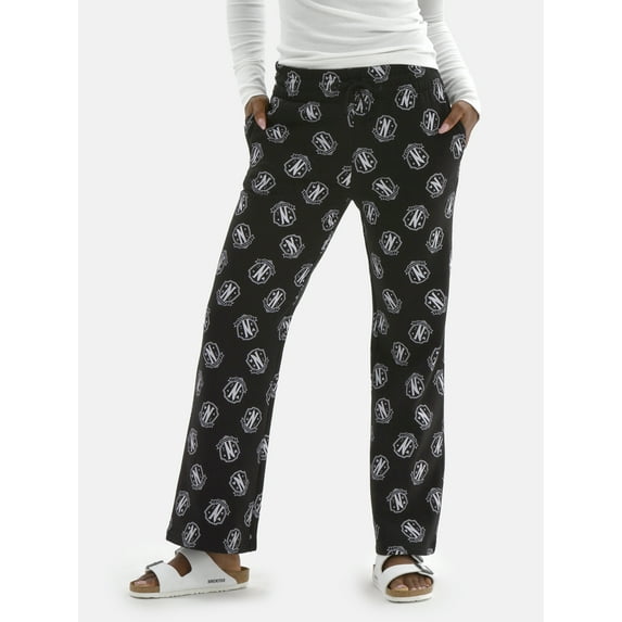 Wednesday Addams Weomn's Graphic Pants, Sizes XXS-2XL