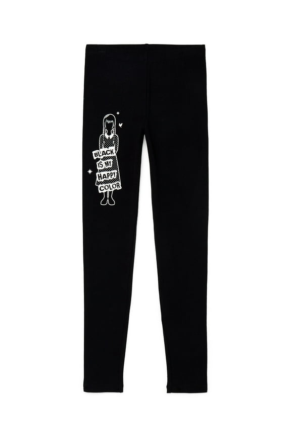 Addams Girls Halloween Graphic Legging, Sizes 4-16