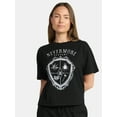 thumbnail image 1 of Wednesday, Juniors Graphic Short Sleeve Tee, Nevermore Icon, Sizes XXS-2XL, 1 of 5