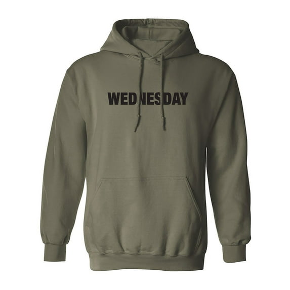 WEDNESDAY (worn on Monday) Adult Hooded Sweatshirt