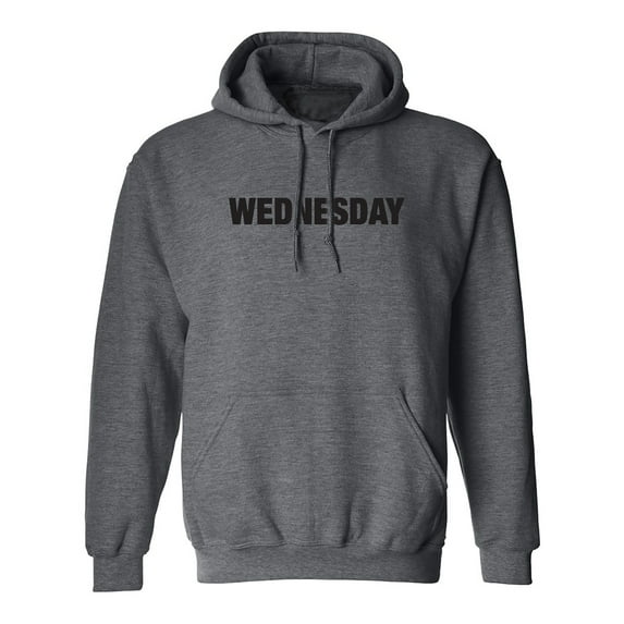 WEDNESDAY (worn on Monday) Adult Hooded Sweatshirt