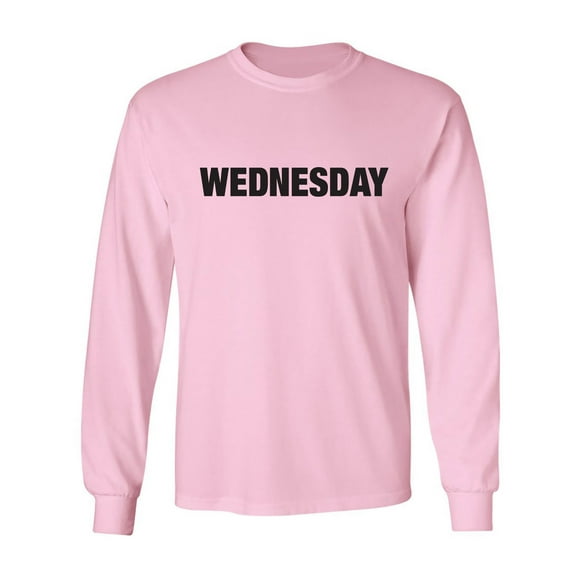 WEDNESDAY (worn on Monday) Adult Long Sleeve T-shirt