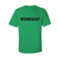thumbnail image 1 of WEDNESDAY (worn on Monday) Adult Short Sleeve T-shirt, 1 of 4