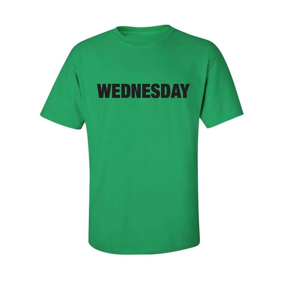 WEDNESDAY (worn on Monday) Adult Short Sleeve T-shirt