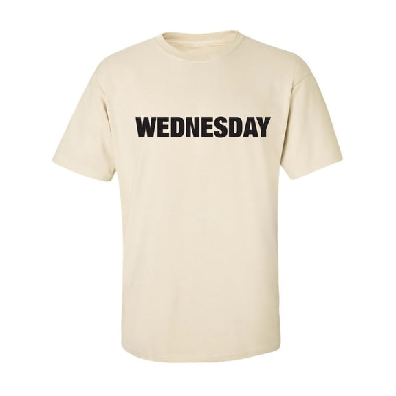 WEDNESDAY (worn on Monday) Adult Short Sleeve T-shirt