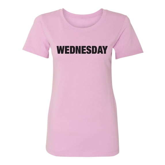 WEDNESDAY (worn on Monday) Womens crewneck tee