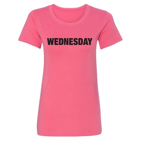 WEDNESDAY (worn on Monday) Womens crewneck tee