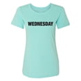 thumbnail image 1 of WEDNESDAY (worn on Monday) Womens crewneck tee, 1 of 3