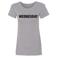thumbnail image 1 of WEDNESDAY (worn on Monday) Womens crewneck tee, 1 of 2