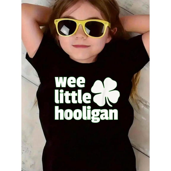WEE LITTLE HOOLIGAN St. Patrick's Day Shirt Boys Girl Kids T-Shirt Graphic T-shirts for boys and girls