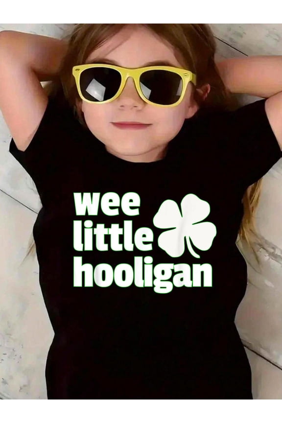 WEE LITTLE HOOLIGAN St. Patrick's Day Shirt Boys Girl Kids T-Shirt Graphic T-shirts for boys and girls