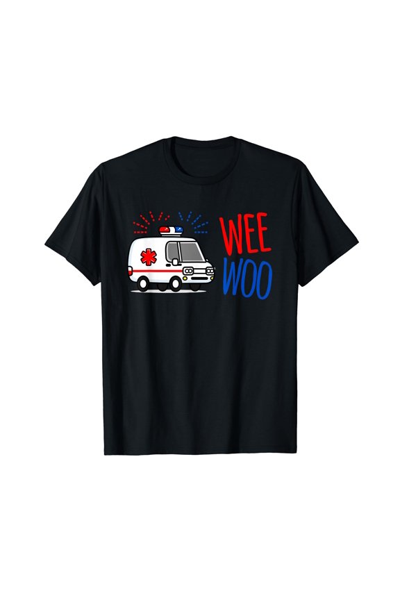 WEE WOO AMR EMT AMR Paramedic Tee SHIRT for Men Funny shirt