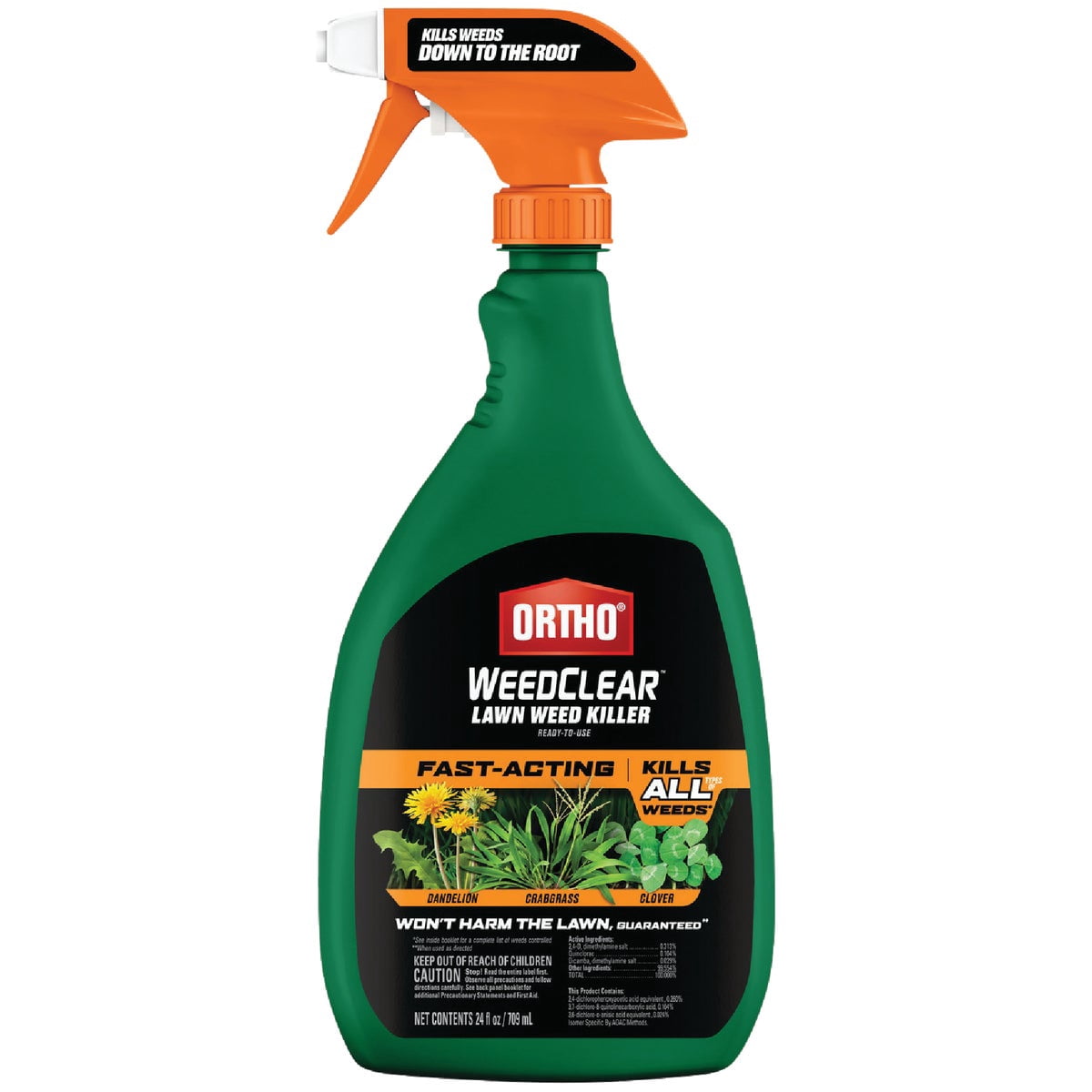 Ortho WeedClear Lawn Weed Killer - Liquid Herbicide - 24 oz — Residential Use, Standard Application