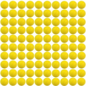 WEEEANT 100 Pack Foam Rounds Refill Ammo compatible with Rival Zeus Apollo Blasters, High Impact Yellow Foam Balls for Outdoor Sports Training, 0.8 in