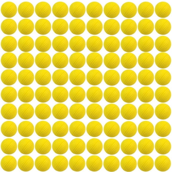WEEEANT 100 Pack Foam Rounds Refill Ammo compatible with Rival Zeus Apollo Blasters, High Impact Yellow Foam Balls for Outdoor Sports Training, 0.8 in