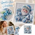 thumbnail image 1 of WEEEANT 5D DIY Diamond Painting Kit, Winter Blue Santa Claus Design, Sparkling Holiday Canvas Art, 12x12 in Unframed DIY Gem Painting for Christmas Decor, 1 of 4