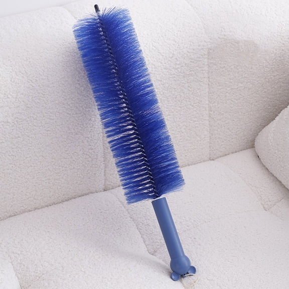 WEEEANT Bendable Microfiber Duster with Long Handle for Fan Blades and Tight Spaces Versatile Home Cleaning Tool 18in Blue