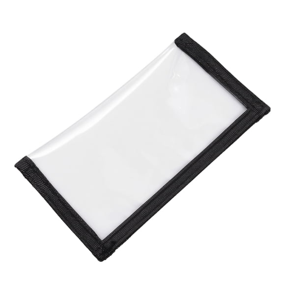 WEEEANT Fishing Lure Wraps 2-Pack Clear PVC Protective Lure Covers with Hook and Loop Closure for Treble Hooks and Baits, Black Edging