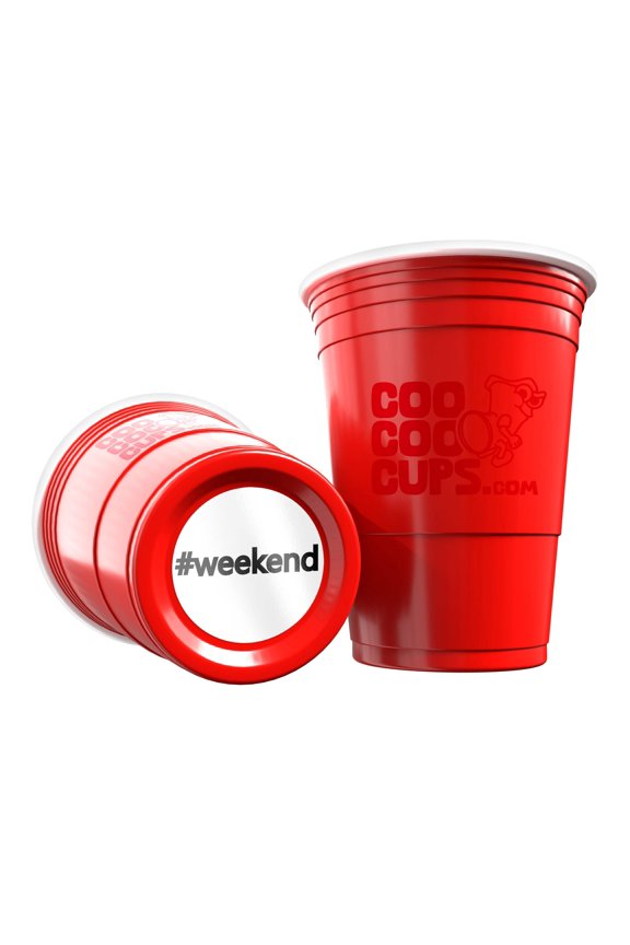 CooCoo Cups 16oz "#weekend" Party Cups - 50 Count
