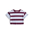 thumbnail image 1 of Weekend Academy Girls Stripe Boxy Tee, Sizes 4-18, 1 of 5