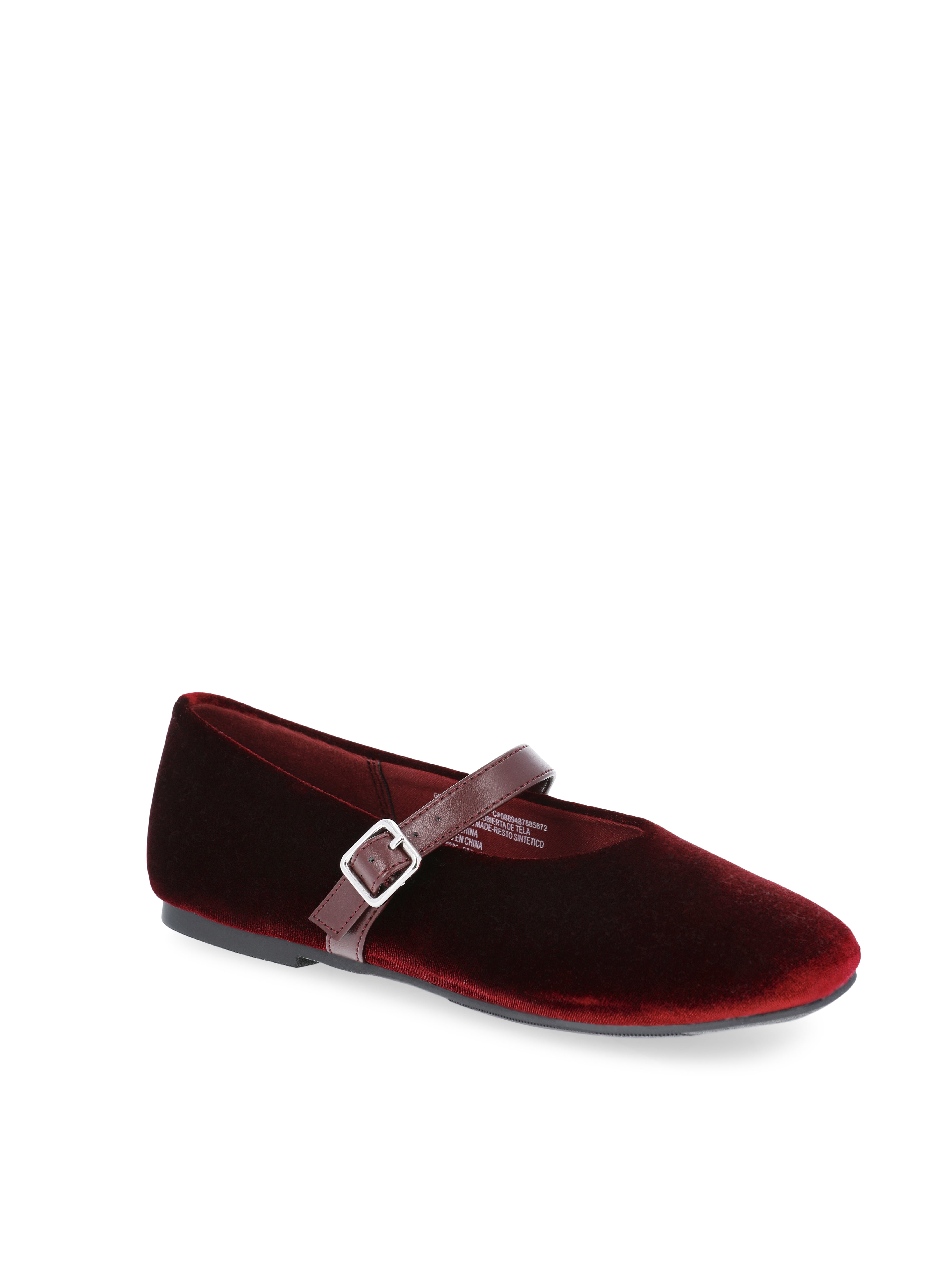 Weekend Academy Girls Velvet Ballet Flats