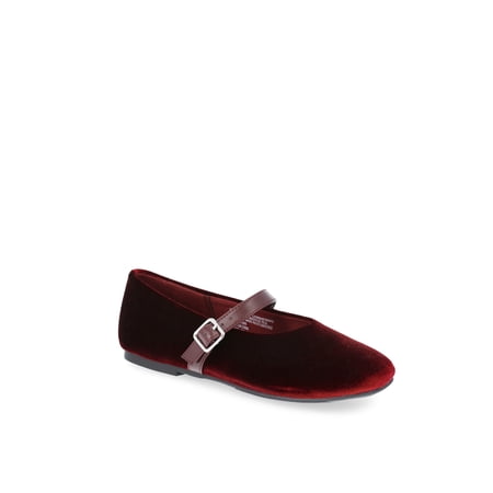Weekend Academy Girls Velvet Ballet Flats