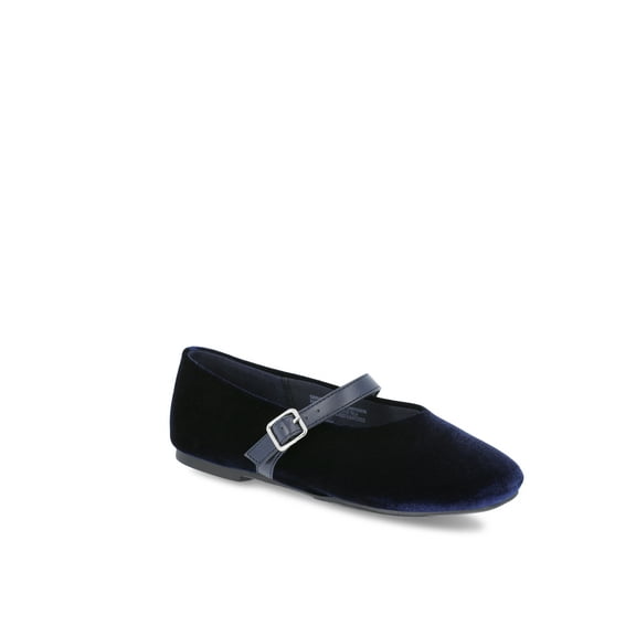 Weekend Academy Girls Velvet Ballet Flats