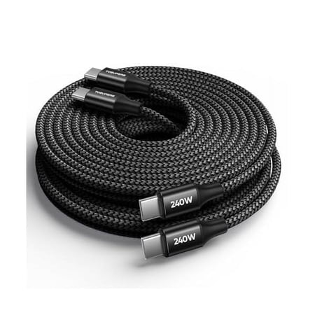 WEEKS 100W/240W USB C to USB C Cable, [3.3ft 2-Pack] Long USBC to USBC Cable Type C Charge Cord Super Fast Charging for MacBook Pro, iPad Pro, iPhone 16 15 Pro, Samsung Galaxy S25 S24 price history and forecast - WEEKS