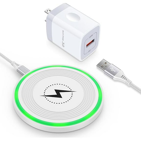 WEEKS 15W Wireless Charging Pad - Fast for Motorola Edge 2024, Razr 50 Ultra, G Stylus/Power 2024, Edge 50, Android Wireless Charger Station for Samsung Galaxy Z Fold 6 S24 Ultra S23 FE S22 S21