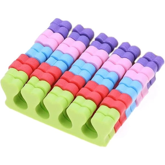 WEEKS 200pcs Toe Separators Finger Dividers (100 Pairs) Disposable Pedicure for Nail Foot Salon, Foam Toe Separators Professional Nail Art Fingers Foots Sponge Cushions for Nail Polish (200pcs)