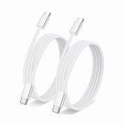 WEEKS 3FT Woven Charger Cable for Apple, USB C to USB C Cable 60W Braided Type C Fast Charging Cord Compatible for iPhone 16/16 Plus/16 Pro/16 Pro Max/iPhone 15/15 Pro Max/iPad Pro/AirPods 2 Pack
