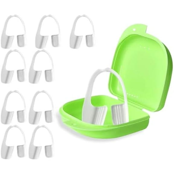 WEEKS Teeth Grinding Mouth Guard for Grinding Teeth Sleep at Night Grinding Guard, Anti-Grinding Braces (10 Pack)