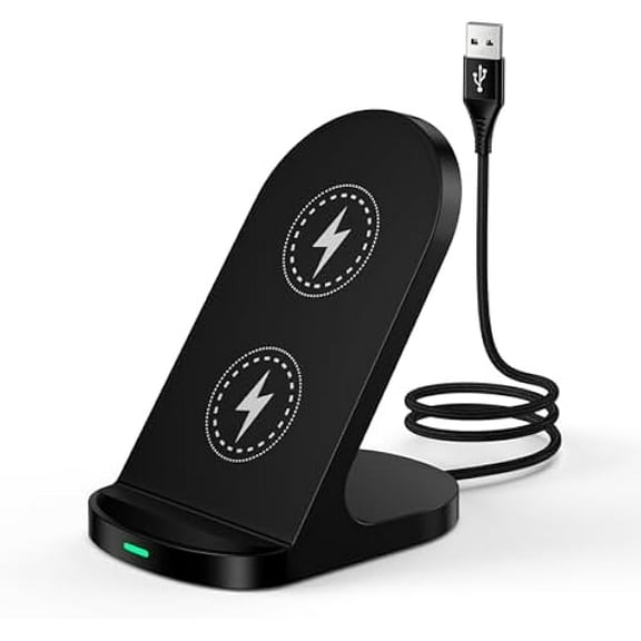 WEEKS Wireless Charger Stand for Moto G Stylus 2025, G Power (2025), G (2025), Edge 2025, Razr Ultra 2025, 15W Desk Fast Charging Dock Pad Station for Moto Edge, Edge+, Edge Plus, Razr+, ThinkPhone