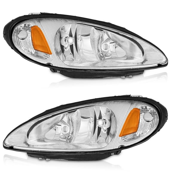 WEELMOTO Headlights for 2001-2005 Chrysler PT Cruiser, Headlight Compatible with 2001 2002 2003 2004 2005 Chrysler PT Cruiser Replacement Automotive Headlight Assemblies