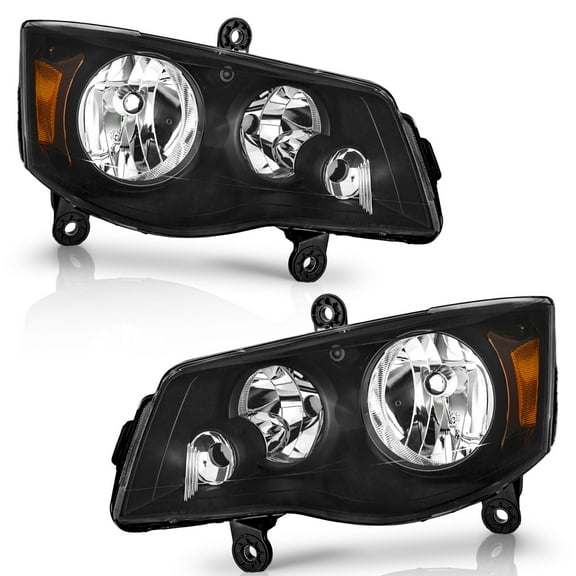 WEELMOTO for 2011-2020 Dodge Grand Caravan Headlights Assembly Compatible with 2008-2016 Chrysler Town Country Headlamp Replacement Headlight